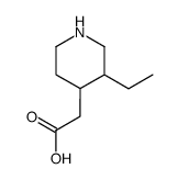 (3-ethyl-piperidin-4-yl)-acetic acid Structure