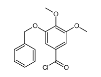 3,4-dimethoxy-5-phenylmethoxybenzoyl chloride Structure