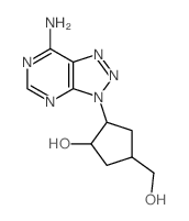 2-(5-amino-2,4,7,8,9-pentazabicyclo[4.3.0]nona-1,3,5,7-tetraen-9-yl)-4-(hydroxymethyl)cyclopentan-1-ol picture