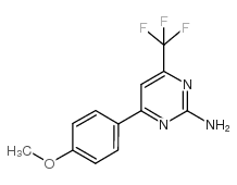 4-(4-methoxyphenyl)-6-(trifluoromethyl)pyrimidin-2-amine Structure