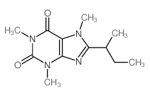 8-butan-2-yl-1,3,7-trimethyl-purine-2,6-dione Structure