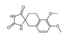 5',6'-dimethoxy-3',4'-dihydro-1'H-spiro[imidazolidine-4,2'-naphthalene]-2,5-dione结构式