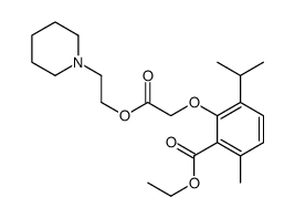 (2-Ethoxycarbonyl-6-isopropyl-3-methylphenoxy)acetic acid 2-piperidinoethyl ester picture