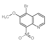 5-bromo-6-methoxy-8-nitroquinoline结构式