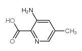 2-Pyridinecarboxylicacid,3-amino-5-methyl-(9CI) structure