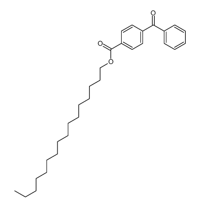 hexadecyl 4-benzoylbenzoate Structure