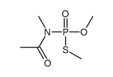 N-[methoxy(methylsulfanyl)phosphoryl]-N-methylacetamide Structure