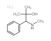 2-methyl-1-methylamino-1-phenyl-propan-2-ol结构式