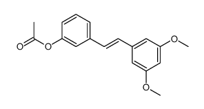 3'-Acetoxy-3,5-dimethoxystilben Structure
