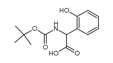 N-t-butoxycarbonyl-2-(2-hydroxyphenyl)glycine Structure