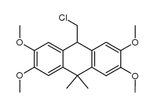 10-(chloromethyl)-2,3,6,7-tetramethoxy-9,9-dimethyl-9,10-dihydroanthracene Structure