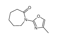 1-(4-methyl-1,3-oxazol-2-yl)azepan-2-one Structure