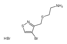 4-bromo-3-[(2-aminoethyl)thiomethyl]isothiazole hydrobromide结构式