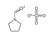 1-(chloromethylidene)pyrrolidin-1-ium,perchlorate结构式