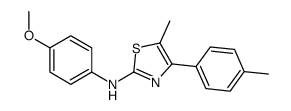 N-(4-methoxyphenyl)-5-methyl-4-(4-methylphenyl)-1,3-thiazol-2-amine Structure