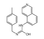 1-isoquinolin-5-yl-3-[(4-methylphenyl)methyl]urea Structure