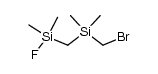 (bromomethyl)((fluorodimethylsilyl)methyl)dimethylsilane Structure