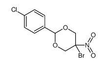 5-bromo-2-(4-chlorophenyl)-5-nitro-1,3-dioxane Structure