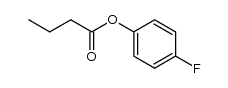 Butyric acid 4-fluorophenyl ester Structure