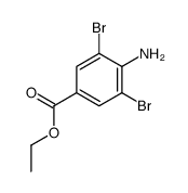 4-氨基-3,5-二溴苯甲酸乙酯结构式