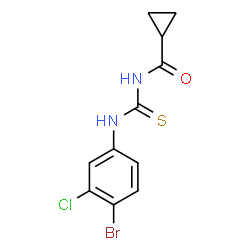 N-{[(4-bromo-3-chlorophenyl)amino]carbonothioyl}cyclopropanecarboxamide Structure