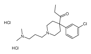 1-[4-(3-chlorophenyl)-1-[3-(dimethylamino)propyl]piperidin-4-yl]propan-1-one,dihydrochloride结构式