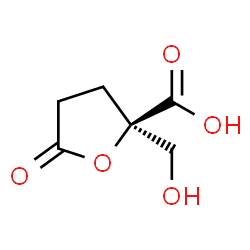 2-Furancarboxylicacid,tetrahydro-2-(hydroxymethyl)-5-oxo-,(2R)-(9CI) structure