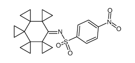 16-(4-Nitrobenzolsulfonimido)pentaspiro<2.0.2.0.2.0.2.0.2.1>hexadecan Structure