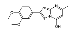 Pyrazolo[1,5-a]pyrimidin-7-ol, 2-(3,4-dimethoxyphenyl)-5-methyl- (9CI)结构式