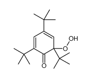 2,4,6-tritert-butyl-6-hydroperoxycyclohexa-2,4-dien-1-one结构式