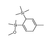 4-(Methoxy-dimethyl-silanyl)-1-methyl-3-trimethylsilanyl-cyclohexa-1,4-diene结构式
