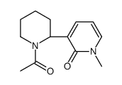 3-[(2S)-1-acetylpiperidin-2-yl]-1-methylpyridin-2-one结构式