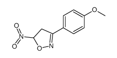 3-(4-methoxyphenyl)-5-nitro-4,5-dihydro-1,2-oxazole结构式