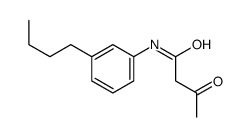 N-(3-butylphenyl)-3-oxobutanamide结构式