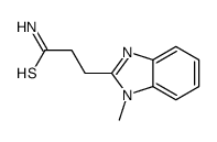 3-(1-methylbenzimidazol-2-yl)propanethioamide结构式
