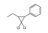 (2,2-dichloro-3-ethylcyclopropyl)benzene Structure