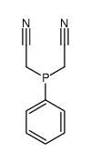 2-[cyanomethyl(phenyl)phosphanyl]acetonitrile结构式