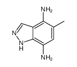 1H-Indazole-4,7-diamine,5-methyl- Structure