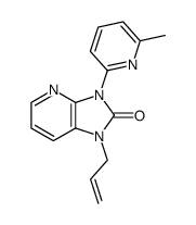 1-allyl-3-(6-methyl-pyridin-2-yl)-1,3-dihydro-imidazo[4,5-b]pyridin-2-one结构式