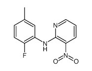 N-(2-fluoro-5-methylphenyl)-3-nitropyridin-2-amine结构式