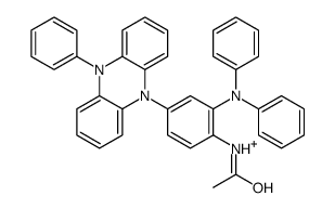 N-[2-(N-phenylanilino)-4-(10-phenyl-5H-phenazin-5-ium-5-yl)phenyl]acetamide Structure