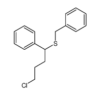 (1-benzylsulfanyl-4-chlorobutyl)benzene结构式