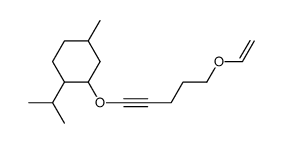 1-(3-Oxymenthyl)-3-vinyloxypentin-(1)结构式