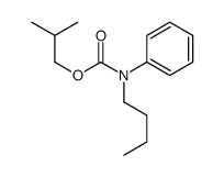 2-methylpropyl N-butyl-N-phenylcarbamate Structure