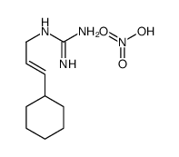 2-(3-cyclohexylprop-2-enyl)guanidine,nitric acid结构式