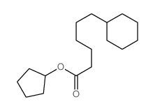 Cyclohexanehexanoic acid, cyclopentylester结构式