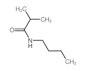 N-butyl-2-methyl-propanamide structure