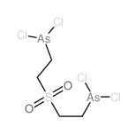 Arsine, (sulfonyldiethylene)bis[dichloro- Structure