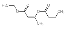 2-Butenoic acid,3-(1-oxobutoxy)-, ethyl ester, (Z)- (9CI) structure
