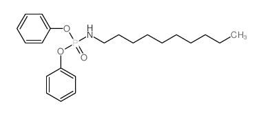 Phosphoramidic acid,N-decyl-, diphenyl ester Structure